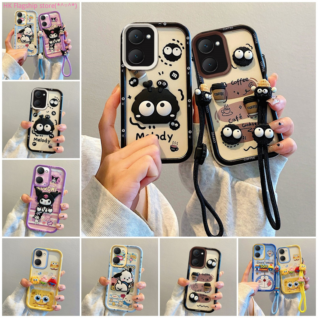 เคส vivo Y03 4G vivo Y18 4G vivo Y18E 4G การ์ตูน CartoonPlushของเล่น การ์ตูนTPU Softซิลิโคนเคสโทรศัพท์PQG2