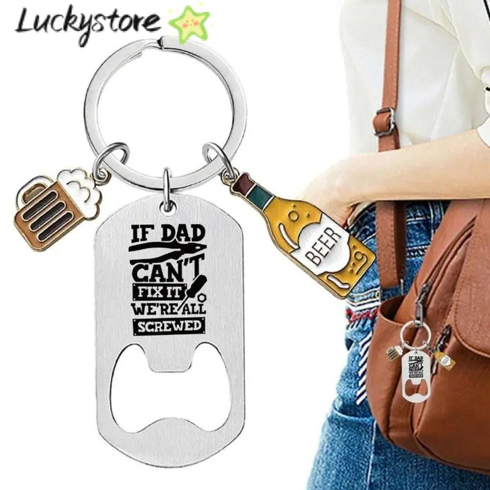 ของขวัญวันพ่อโชคดี, พวงกุญแจที่เปิดขวดของขวัญวันเกิด ทําเอง, พวงกุญแจพ่อสแตนเลส