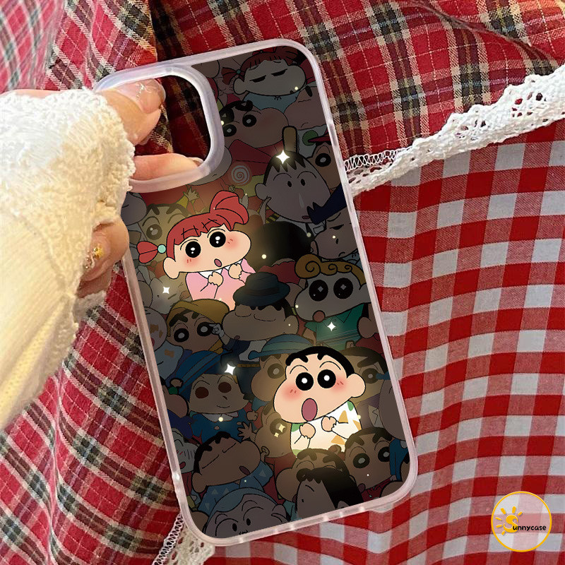เคสนิ่มลายเครยอนชินจังสุดน่ารัก เข้ากันได้กับ iPhone 7Plus 15 14 11 13 12 Pro Max XR X 15 12 13 11 14 Pro XS Max SE 2022