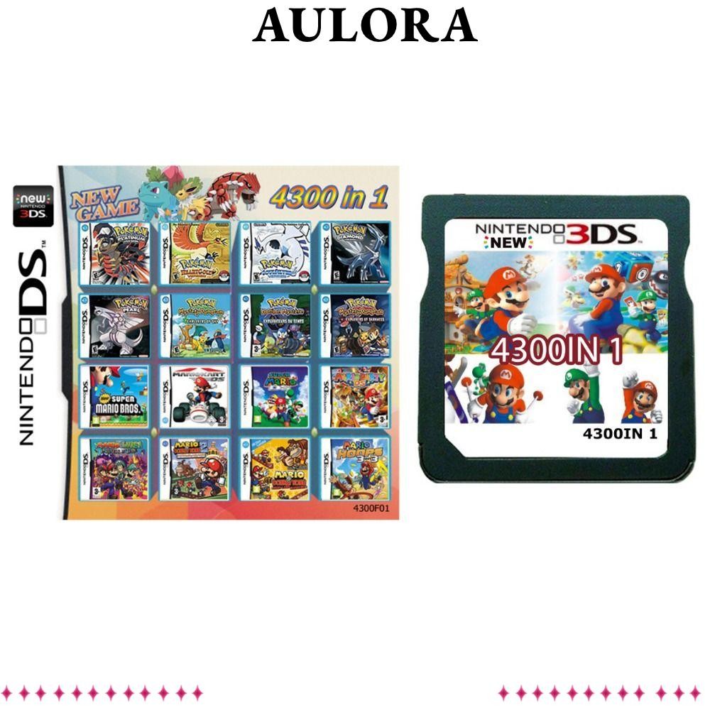 การ์ดตลับเกม AULORA ของขวัญที่ดีที่สุดที่น่าสนใจการ์ดเกมวิดีโอ 4300 in 1 ตลก R4 การ์ดหน่วยความจําสําหรับ DS NDS 3DS 3DS NDSL