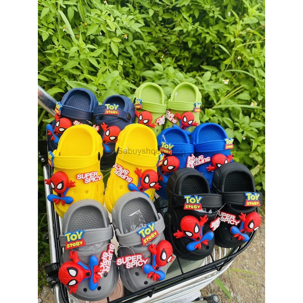รองเท้าหัวโตเด็ก ลายสไปเดอร์แมน มี 6 สี ไซด์ควบ (KL-3063)