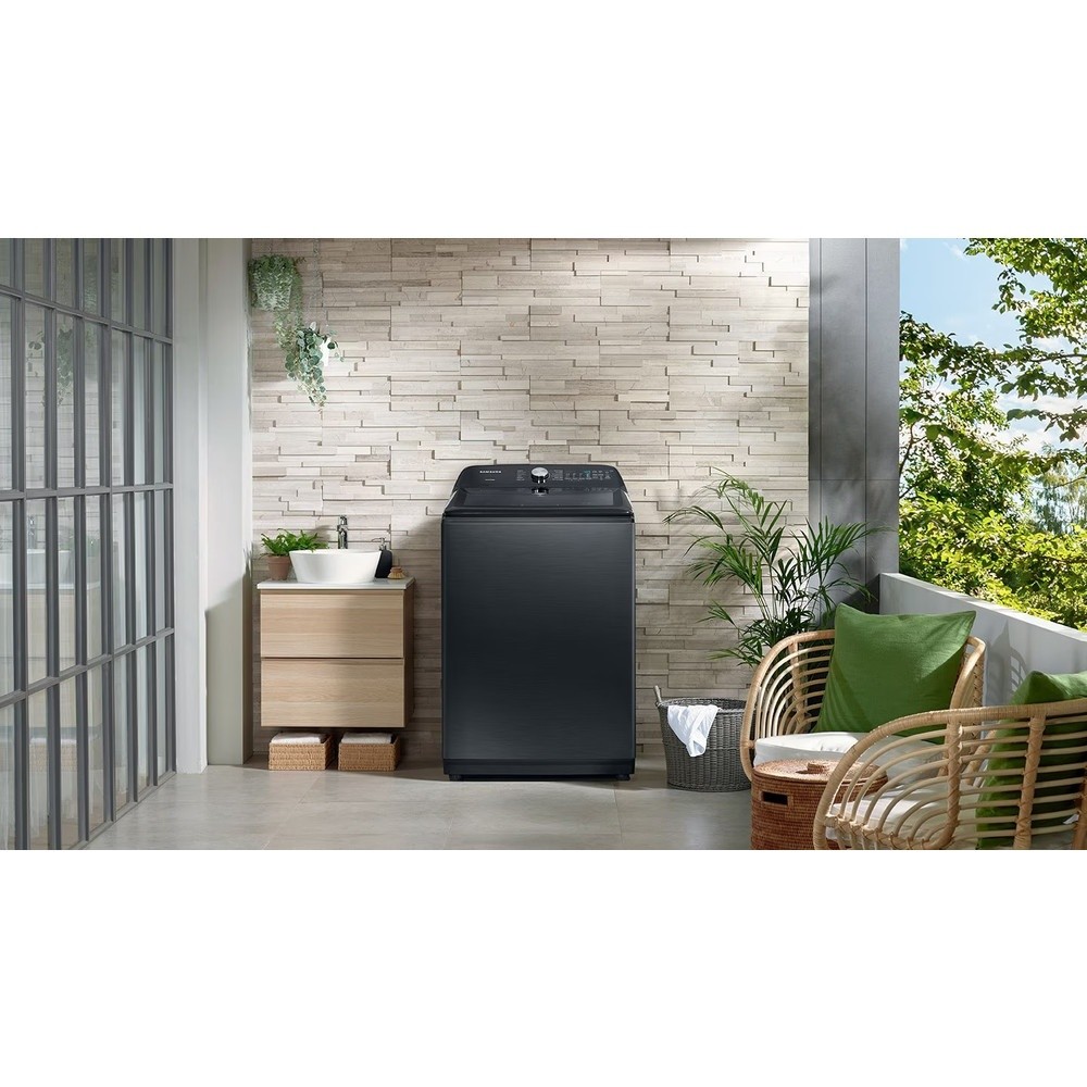 room_shop101 SAMSUNG เครื่องซักผ้าอัตโนมัติ 23 กก. WA23A8377GV/ST สีดำ