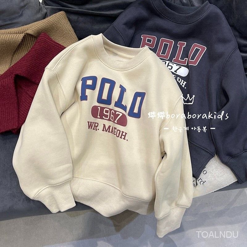 เสื้อสเวตเตอร์ทรงหลวมสำหรับเด็กกลางและเล็กเสื้อสเวตเตอร์ขนแกะสำหรับเด็กแบบลำลอง2023พิมพ์ลายตัวอักษรฤดูใบไม้ผลิและฤดูใบไม้ร่วงฤดูใบไม้ร่วงและฤดูหนาวเสื้อสำหรับเด็กชายแมทช์ง่าย acfo