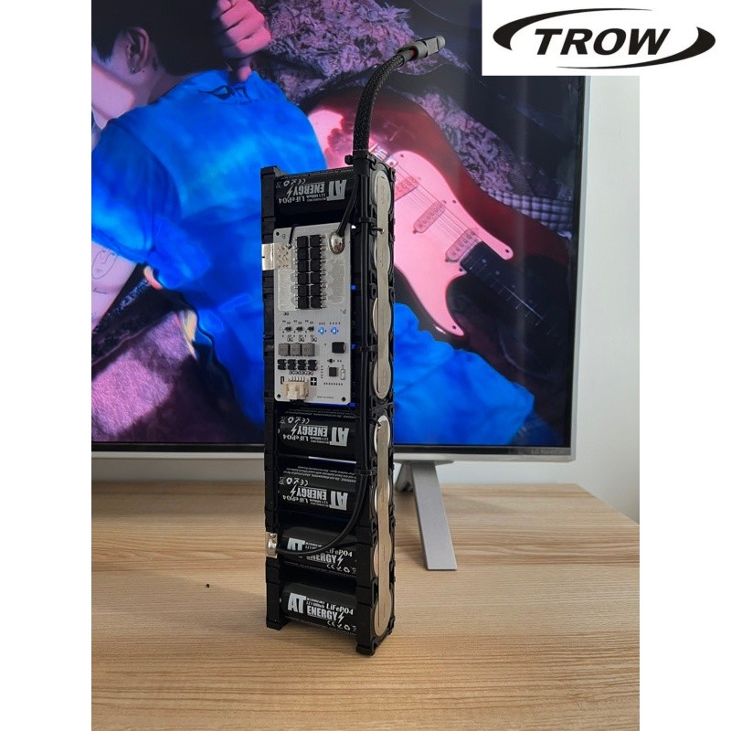 ✿แบตเตอรี่ LifePo4 4S2P 12.8-14.6V 12,400mAh /BMS 50A + Active Balance 1.5Aในตัว/ Vapcell P62  จัดทร