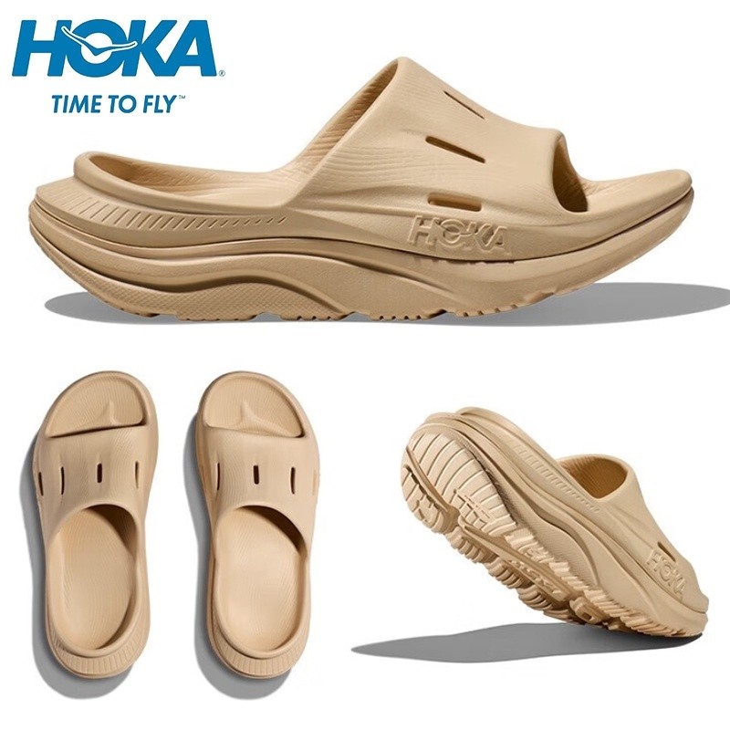 Hoka ONEONE ORDA RECOVERY SLIDE 3 ใหม่ผู้ชายและผู้หญิง EVA ยางรองเท้าแตะกันน้ําแฟชั่นรองเท้าแตะกีฬา