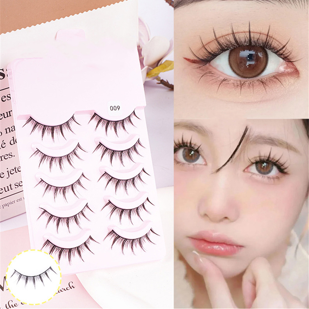 ขนตาปลอม 5 คู่แต่งหน้าธรรมชาติแต่งหน้าทุกวันแต่งหน้า COS Eyelash