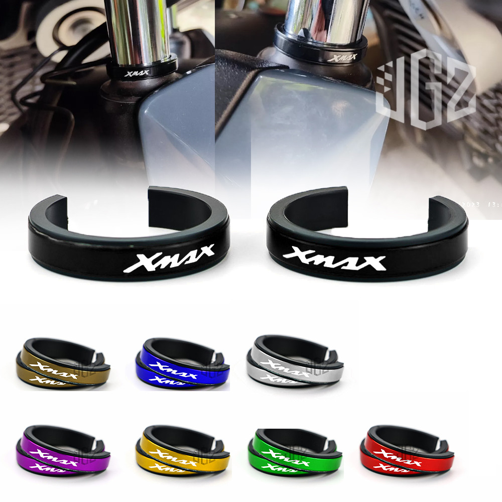 สําหรับ ยามาฮ่า XMAX 300 2017-2024 ส้อมหลอดแหวนรถจักรยานยนต์ ซีเอ็นซี ด้านหน้าโช้คอัพแหวนอุปกรณ์เสริม