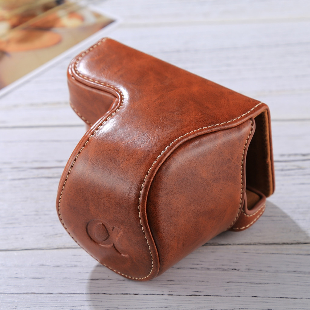 กระเป๋ากล้องหนัง PU CASE SONYA5000/5100 BROWN สีน้ำตาล