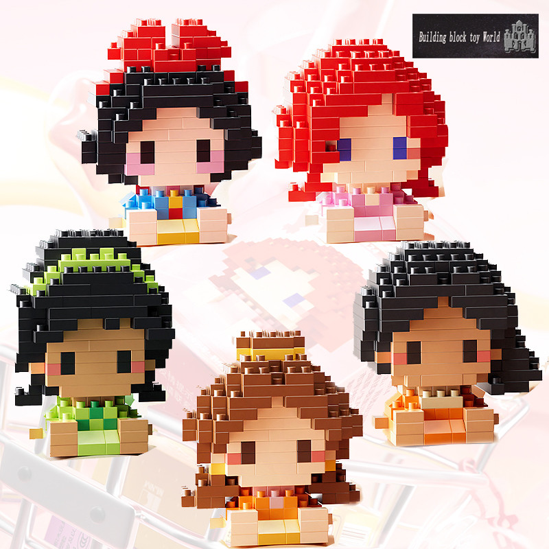 นาโนบล็อกธีมสวนใหม่นั่งตุ๊กตาเด็กการศึกษาประกอบของเล่น,เครื่องประดับตกแต่งเดสก์ท็อปที่บ้าน