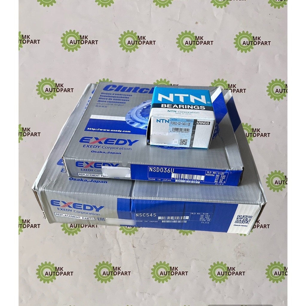 ชุดยกคลัทช์ NISSAN BIG M BD25 FRONTIER TD27 9.5" จาน+หวี+ลูกปืนกด EXEDY