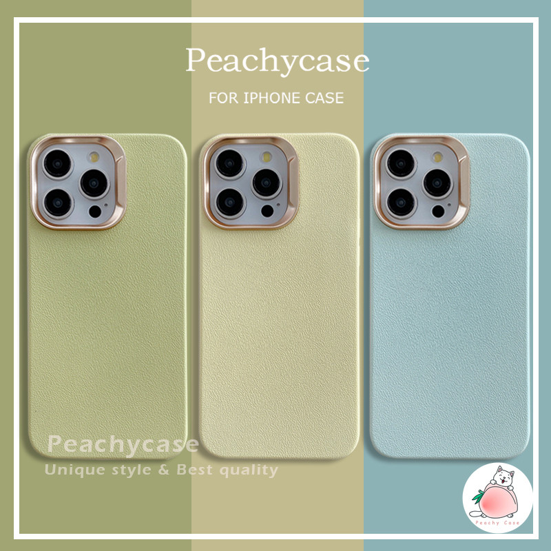 คุณภาพสูงสีทึบเคสโทรศัพท์เข้ากันได้สําหรับiphone 16 15 14 13 12 Pro Max 11 16pro TPU Electroplateเลนส์กรอบAnti-Dropปกหลังปลอก