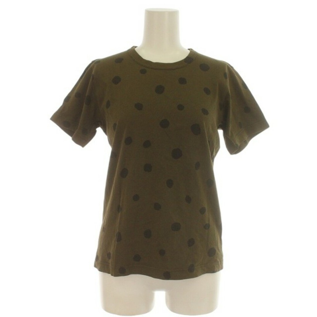 Comme Des Garcons เสื้อยืด Cut & Seven แขนสั้น Polka Dot S สีกากีส่งตรงจากญี่ปุ่นมือสอง Ffbd101E0039