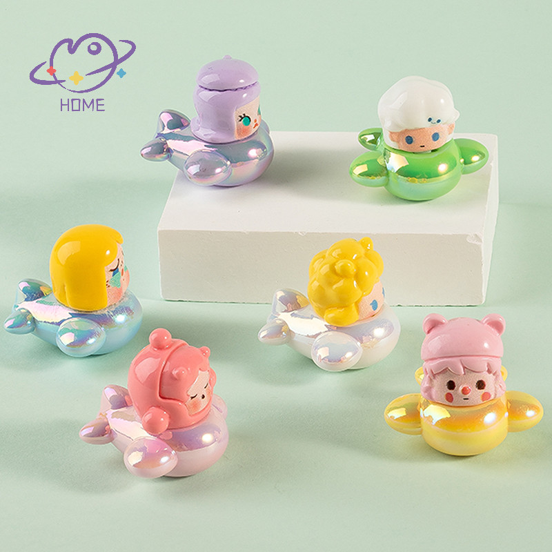 [mayhome] มินิเครื่องบิน Pop Mart เครื่องประดับการ์ตูน SkullPanda Crybaby Dimoo ตุ๊กตา Micro ภูมิทัศน์ภายในรถตกแต่งเดสก์ท็อปที่บ้าน {TH}