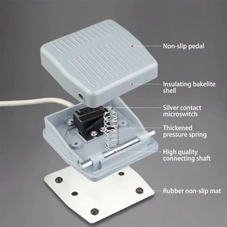 TFS-201 220Vสวิตช์เหยียบเท้าไฟฟ้า foot switch สวิทช์เท้าเหยียบ