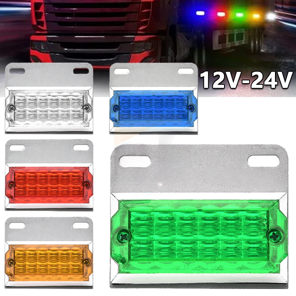 1ชิ้น LED 12Vและ24V ไฟราวข้าง ไฟตกแต่ง (ไฟสว่าง ไฟหรี่ ไฟส่องพื้น) รถยนต์ รถบรรทุก รถมอเตอร์ไซค์ และรุ่นทั่วไป