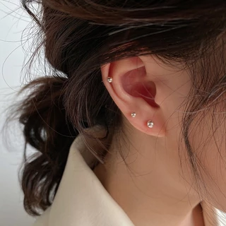 เครื่องประดับแฟชั่นต่างหูสแตนเลสขนาดเล็ก (คู่)