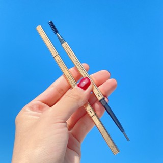 E807- ดินสอเขียนคิ้ว แบบหมุน พร้อมแปรงปัดคิ้ว เนื้อดี เขียนง…