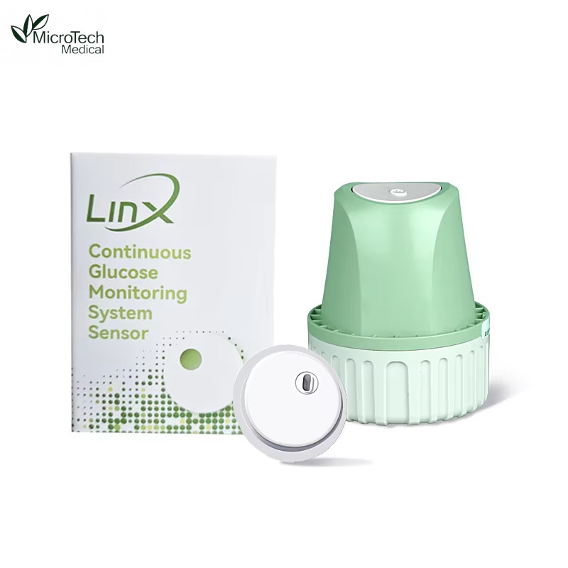 Linx Dynamic Blood Glucometer CGM Sensor Wearable ระบบตรวจสอบน้ําตาลในเลือดต่อเนื่องแบบเรียลไทม์ Blood Glucose Monitor Freestyle Libre