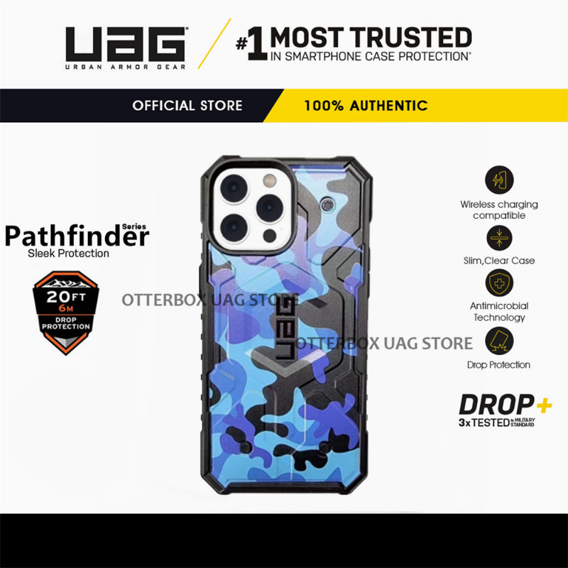 Uag IPhone 16 Pro Max / 16 Pro / 16 Plus / 16 Case 15 14 13 12 Cover Pathfinder Camouflage Light ทนทาน Anti-fall เคสโทรศัพท์แม่เหล็ก - รูปที่ 4