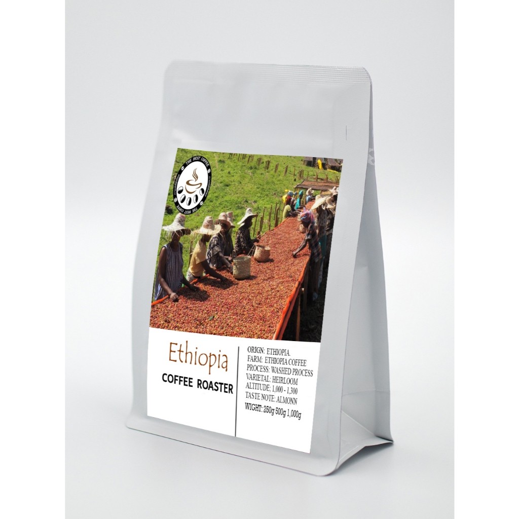 The Best Coffee roaster เมล็ดกาแฟคั่ว ชาวบ้านคัดกาเเฟเป็นเเถว Ethiopia Yirgachaffe G1
