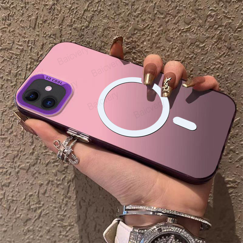 Samsung Galaxy A06 Casing Phone Case Cover with Magnetic Wireless Charger Sticker