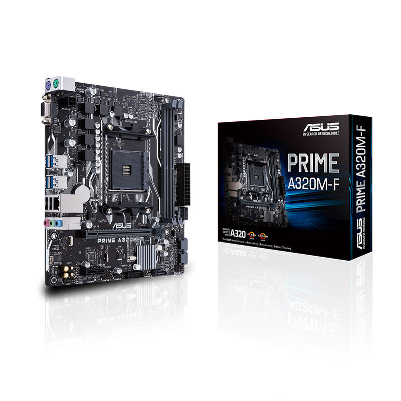 (มือสอง)Tomada Da Placa-Mãe ASUS PRIME A320M-F AM4 2xDDR4 DIMM Usando chipset AMD A320 Micro ATX 32G