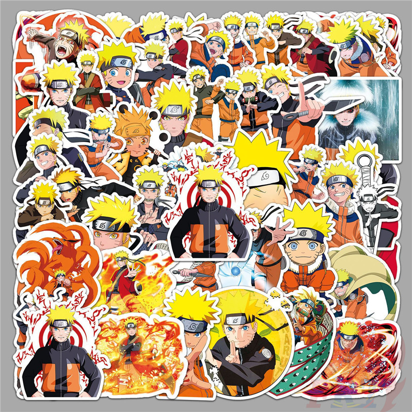 สติ๊กเกอร์ Uzumaki Naruto Series 01 50 ชิ้น/เซ็ต DIY แฟชั่นสติ๊กเกอร์ Doodle กันน้ํา