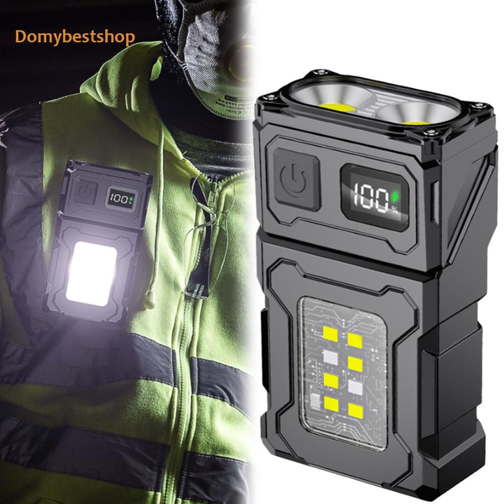 🚚 Cob SMD หมวกคลิปแสงหมุนได้ไฟฉายขนาดเล็กที่มีประสิทธิภาพสําหรับตั้งแคมป์ตกปลาเดิน [Domybestshop.th]
