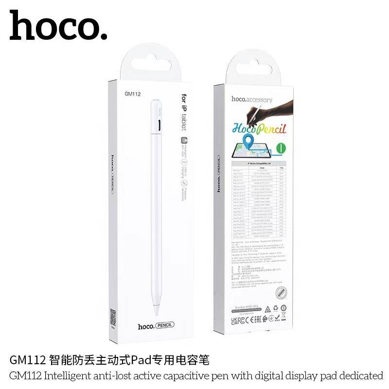 Hoco GM112 / GM113 ปากกาสไตลัส รองรับ Find My iOS Pad ตามหาปากกา วางมือบนจอ แรเงา แม่เหล็กดูด shortcut ปากกาทัชสกรีน hc6