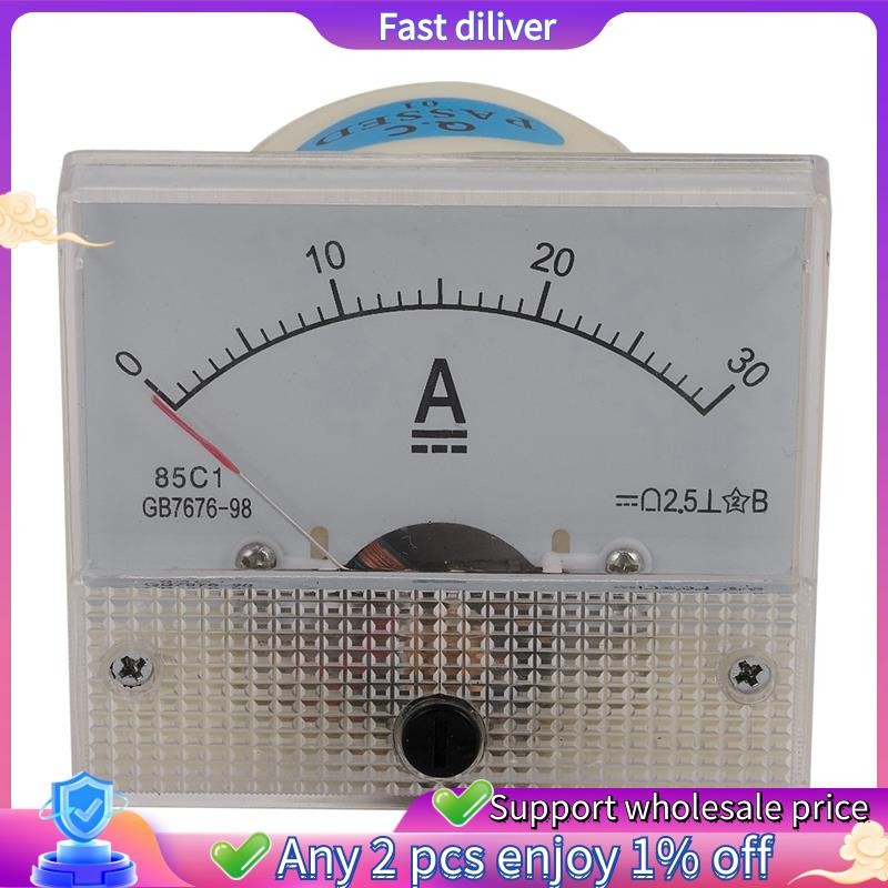 85c1-a Dc Analog Ampere Meter แผงเครื่องวัด 30A Amp Gauge Current Mechanical Ammeters