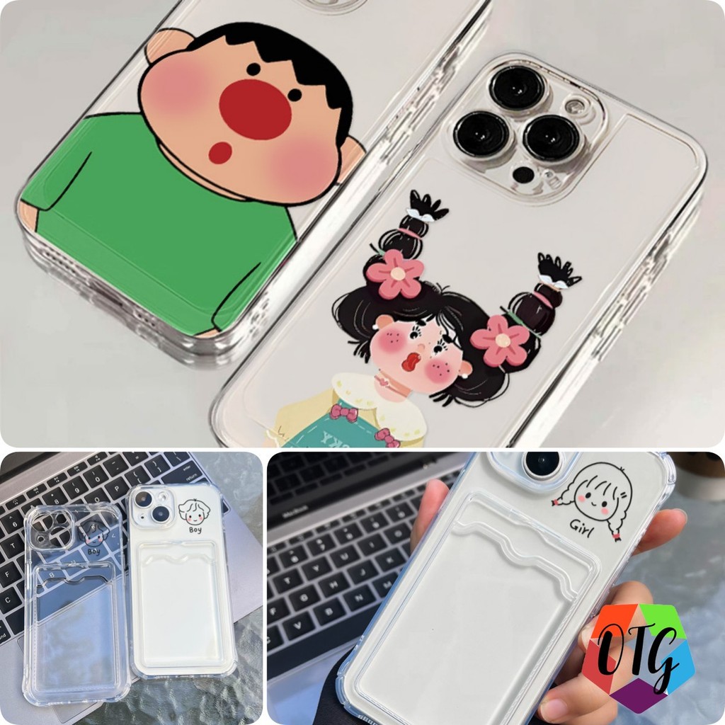 ใสสวยงาม สำหรับ เคสไอโฟน11 13 15 pro max 16 14 12 7 plus 8 xr xs max 1 บาท เคสใส ใส่บัตร TPU กันกระแทก ซิลิโคนอ่อนนุ่ม