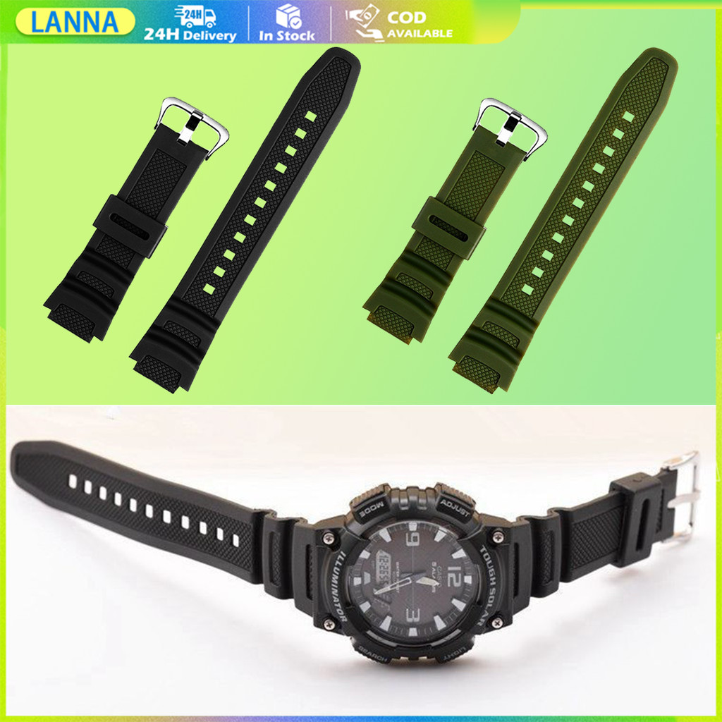 ร้านอยู่ที่ไทย สายนาฬิกาข้อมือcasio รุ่นAQ-S810W S800 MRW-200 W735 752H 18 มม. ทนทาน
