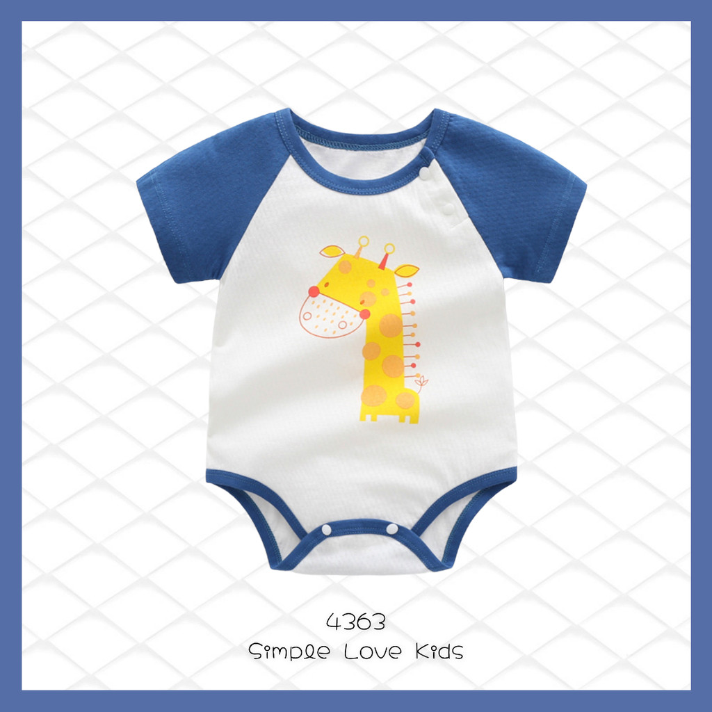 [Simple Love KIDS] ชุดรอมเปอร์ยีราฟ Unisex 4363