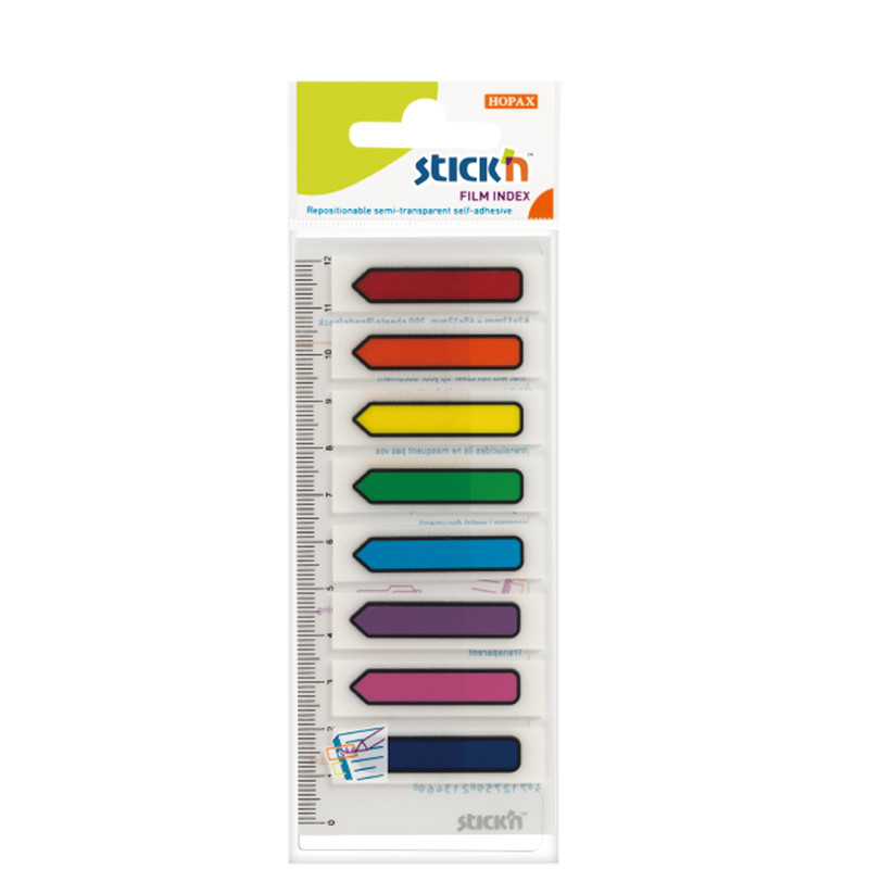 Stick N ฟิล์มอินเด็กซ์ 1.2x4.5 ซม. 8 สี 21466