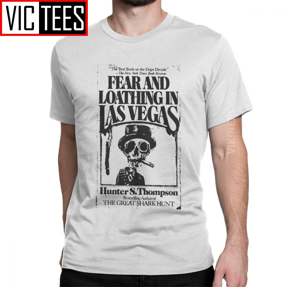 Men Fear And Loathing In Las Vegas Hunter S. Thompson T Shirt Bat Country Drugs Johnny Cotton Tshirt