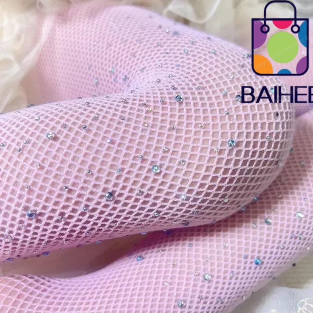 Baihee ปลา, ถุงน่องสีเลื่อม, ถุงน่องตาข่ายเจาะจุดแฟชั่น 7-12 ปี