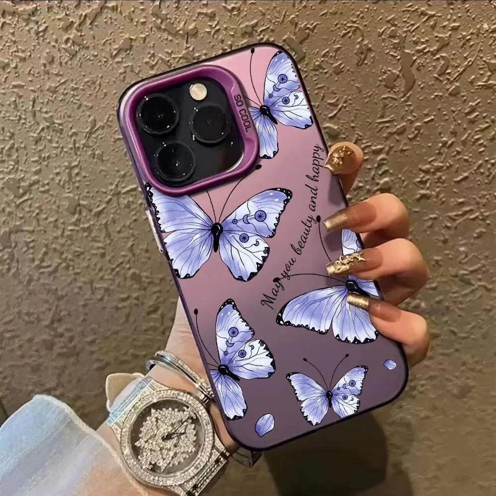 ผีเสื้อเงิน IMD สําหรับ Tecno Spark Go 1 Go 2025 30C Pova 6 Pro Pop 9 เคสโทรศัพท์สําหรับ Infinix Zer