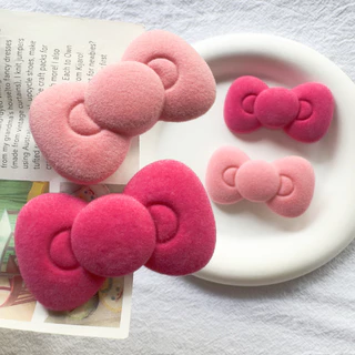 พร้อมส่ง🇹🇭 B017 ราคา/ชิ้น กิ๊บติดผม ผ้ากำมะหยี่โบว์ เครื่องประดับผม ที่ติดผม