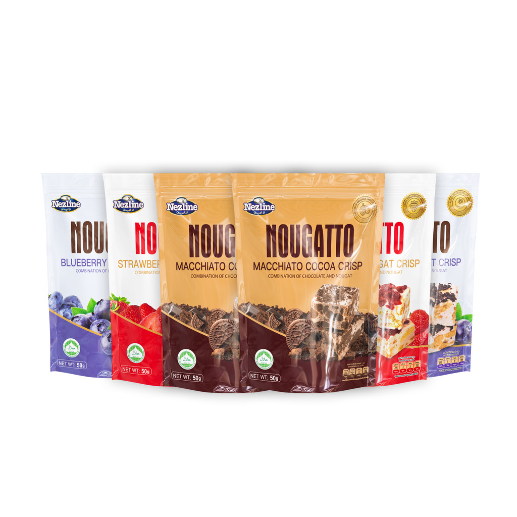 (ครึ่งลัง 30 ห่อ) ขนมนูกัต เนสไลน์ นูกัตโตะ 50g ห่อเล็ก Nougatto นูกัตเซเว่น นูกัตคุกกี้โอริโอ้ หนึบหนับ เคี้ยวเพลิน