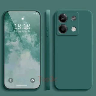 เคส Redmi Note 13 5G ,สีทึบ Redmi Note 13 เคสซิลิโคนป้องกันการตกสีธรรมดาเรียบง่าย YT