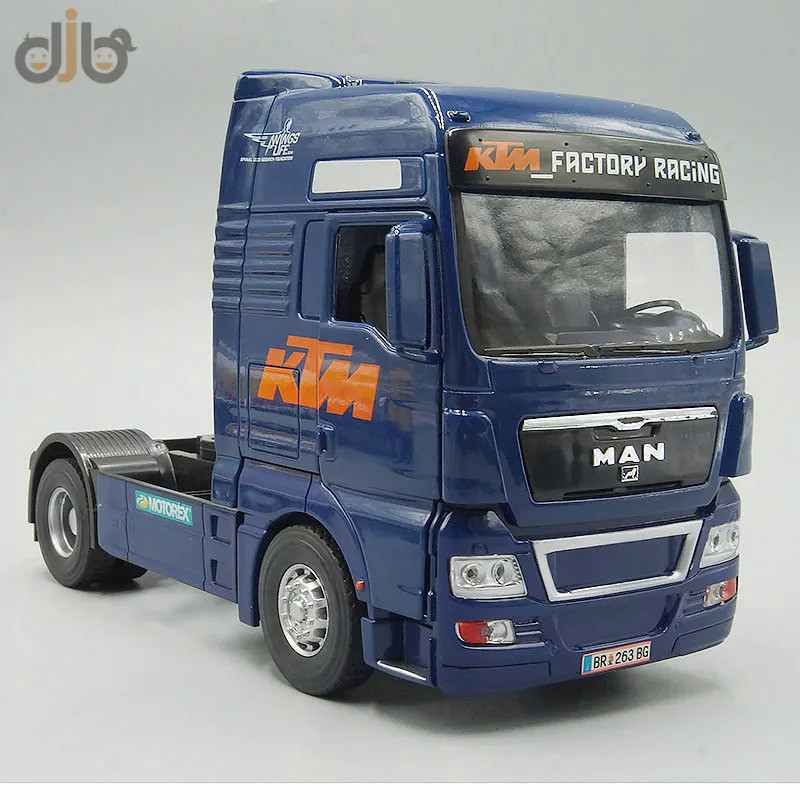 1:32 Diecast Metal Truck Model Toys Joy City Man TGX Tractor Vehicle For Collection