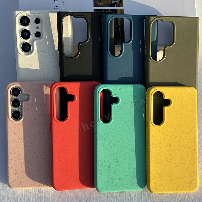เคส TPU Matte นุ่ม วัสดุตะกรันข้าวสาลี สําหรับ Samsung S25, S21, S21 Plus, S21 Ultra, S22, S22 Plus, S22 Ultra, S23, S23 Plus, S23, S24, S24 Plus, S24 Ultra