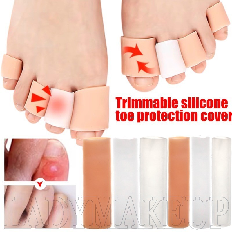 คุณภาพสูงปฏิบัติ Anti-Friction Breathable Foot Care Artifact- Multi Functional Toe Spacer หลอด-ซิลิโคนอ่อนนุ่มป้องกันตุ่มแคลลัส Toe Protector ฝาครอบ