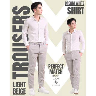 Business Trousers (Expandable Waistband) กางเกงสแลค ทรงกระบอกเล็ก เอวยืดได้