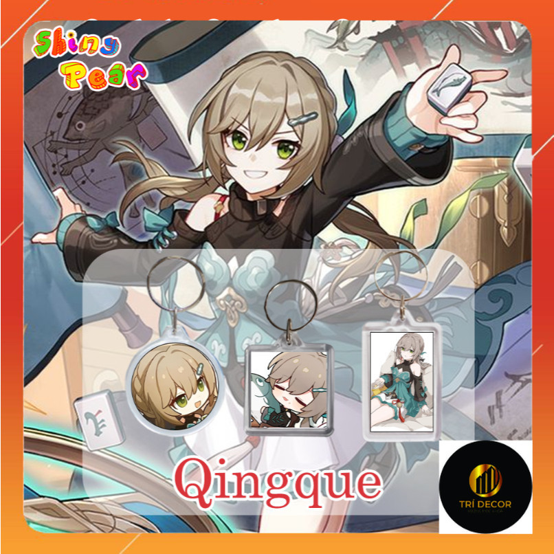 [รางดาว Honkai] - พวงกุญแจ | พวงกุญแจเกม Qingque HSR เป็นของขวัญหรือตกแต่ง | ร้านรับพิมพ์ขอ