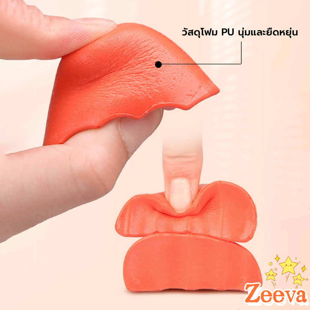 Zeeva【มีสินค้าในสต๊อก】 ฟองน้ำเสริมปลายเท้า แก้รองเท้าหลวม กันกัด (1แพ็ค มี 2ชิ้น) PUไม่ยุบ Women insoles