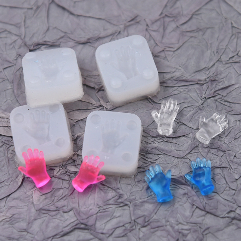 รุ่น Q diy Ultra Light Clay Hand Mold Palm Mold แม่พิมพ์ซิลิโคนเรซิ่น Clay Fondant Soft Clay Clay Cl