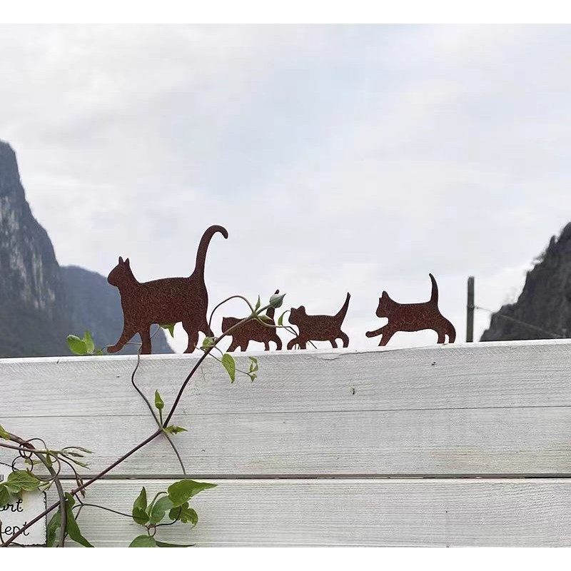 Cat Family Land Arrangement กระถางดอกไม้การจัดดอกไม้สวนกลางแจ้ง Courtyard Garden Terrace ระเบียงกระถางดอกไม้เรือตกแต่งภูมิทัศน์ Plug-In Room Store ตกแต่งปลั๊ก @