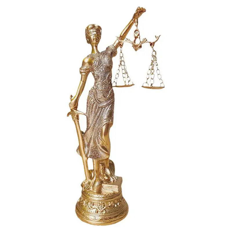 delicate Themis Goddess Of Justice Statue resin Greek Mythology statue Ornaments Fair Angel Sculptur