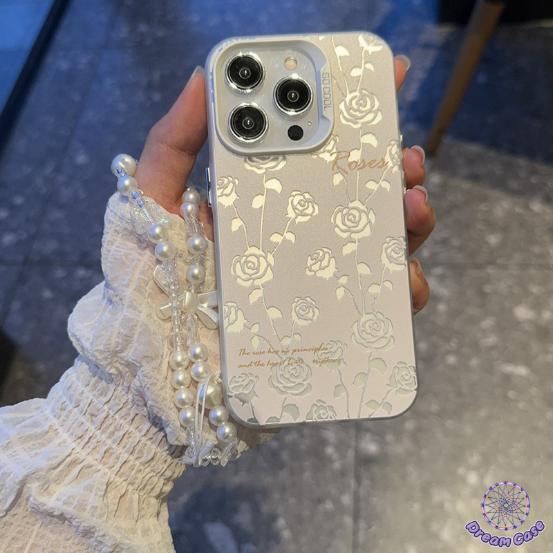 แฟชั่นโรแมนติกดอกกุหลาบสร้อยข้อมือนุ่ม เคส Samsung A54 A05s A05 A03s A15 A14 A04s A34 A13 A03 A03 A55 A30s A02s A12 A53